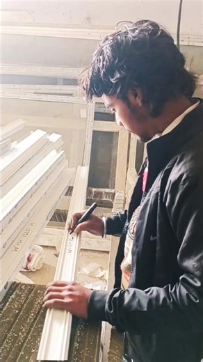 UPVC Profile Cutting Process | Precision & Accuracy #upvc UPVC