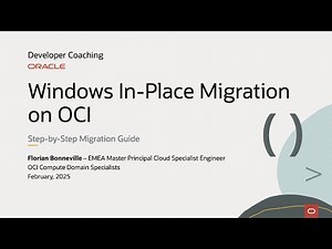 Windows In-Place Migration on OCI