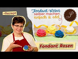 Make elegant fondant roses yourself 🌹 | Instructions using Pati-Versand Premium Plus rolled fondant