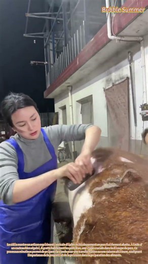 L'art de la boucherie porcine : processus d'épilation