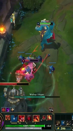 Melting Mundo With Bork Gnar!🔥#gnar #leagueoflegends #gnarclips #shorts