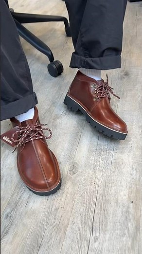Our Wallabee™ in Grey Snake leather & Desert Trek™ XL in British Tan leather. #ClarksOriginals