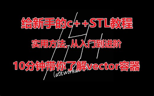 [竞赛教学] 给初学者的vector教学-信息竞赛生讲STL