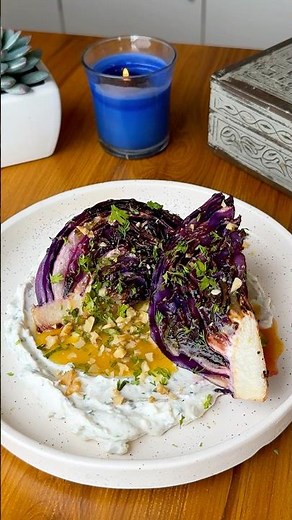 Roasted Purple Cabbage