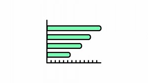 Descargar bar gráfico icono en de colores contorno estilo de bonito animado para tu negocio vídeos, fácil a utilizar con transparente antecedentes gratis