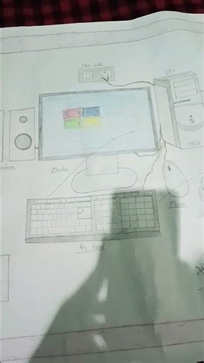 computer parts drawing 👏👍👍