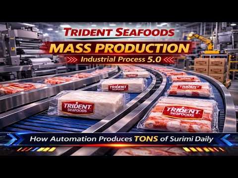 Alaska Pollock Processing Plant | From Frozen Fish to Fillet in Minutes