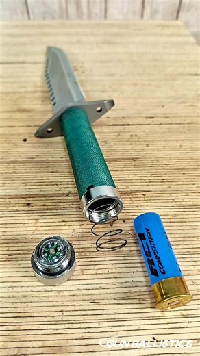 Cartridge in the knife handle