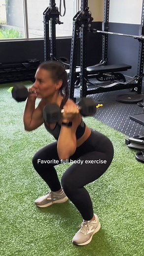 Effective Dumbbell Squat to Shoulder Press Workout