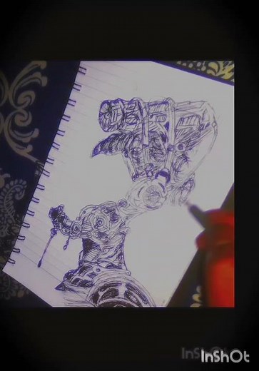 My Hand-Drawn CYBORG Sketch ✍️