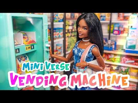Mini Verse Real Brands Vending Machine: Is It Barbie Size? Working Vending Machine