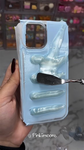 Pinkiimoons on Instagram: "Such a magical color ✨. Blue butterflies case is available at our shop for all phone models 🦋💙 #fyp #viral #decoden #satisfying #diy"