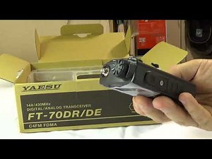 Part 1: Unboxing of Yaesu FT-70DR Dual Band C4FM Handheld Radio