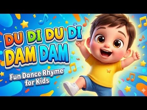 Du Di Du Di Dam Dam 🕺💃 | Fun Dance Rhyme for Kids | 3D Cartoon Song