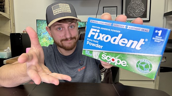 Watch Does it Work? Quick Review of Fixodent Scope Adhesive Powder on Amazon Live