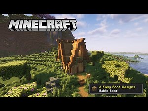 Minecraft Easy Roof Design [Gable Roof Tutorial]