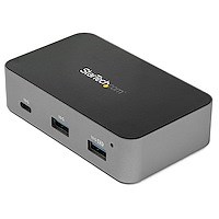 3 Port USB C 3.2 Gen 2 Hub with Ethernet Adapter - 10Gbps USB Type C to 2x USB-A & 1x USB-C Ports -