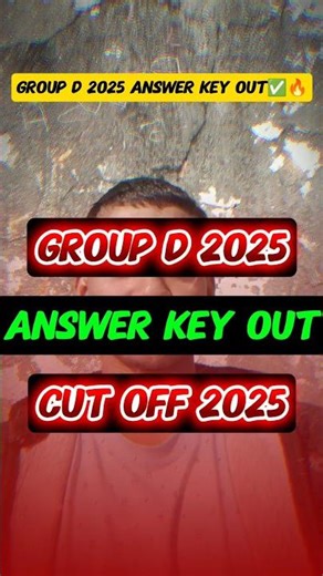 RRB Group D Answer Key 2025 Out |RRB GroupD Answer Key 2025 Kaise Dekhe ?RRB Group D Score Card #rrb