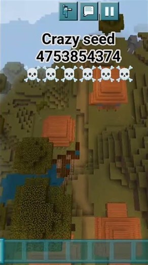 crazy seed in Minecraft 😈💀😈😈💀#shorts #minecraft #shortsfeed #shortvideo