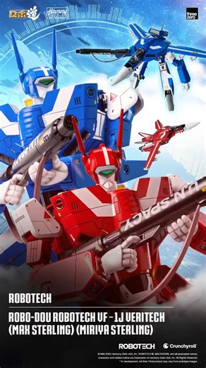 6.8K views · 181 reactions | Pre-order #Robotech: The #Macross Saga Fully Transforming VF-1J Veritech (Max Sterling) from threezero today! Order Max here: https://bit.ly/MAX_ENG Order Miriya here: https://bit.ly/Miriya_ENG #SDCC #SummerVibes #80s #anime #toys | Robotech | Facebook