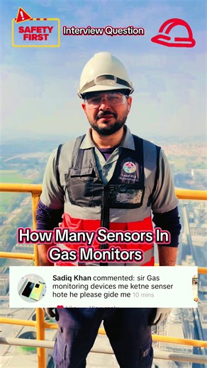 How many sensors in a gas detector? 🤔 Most portable gas detectors have 3 sensors but give 4 readings: ✅ Oxygen (O₂) ✅ H₂S ✅ Carbon Monoxide (CO) ✅ LEL (Explosive gases) Understanding this difference is critical for confined space safety. Don’t confuse sensors with readings. Safety knowledge saves lives! #HSE #GasDetector #ConfinedSpaceSafety #IndustrialSafety #SafetyTraining