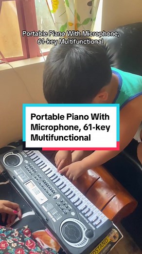 Looking for a fun and educational gift? Check out the Synchronicity Select Store PH Portable Piano! This 61-key multifunctional electronic keyboard is perfect for beginners and is designed for both boys and girls. It comes with a microphone, making it an exciting toy for kids to explore their musical talents. Ideal for holiday gifts, this piano not only encourages creativity but also helps develop musical skills. 🎹 #PortablePiano #61KeyKeyboard #MusicalToys #EducationalToy #KidsMusic #BeginnerP