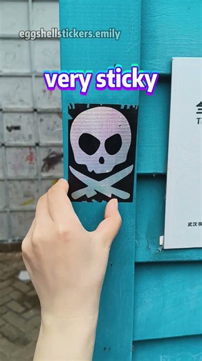 The hologram eggshell sticker is with a beautiful effect that catches the eyes #eggshellstickers