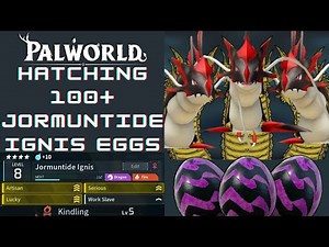 Hatching 100+ Jormuntide Ignis Eggs in Palworld To Create The Master Chef!