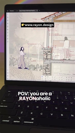 Best software for architecture drawings: www.rayon.design #architecturestudent