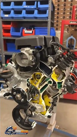 Engine Cut Section – Learning Internal Engine Components #shorts #automobile #ytshorts #bestyoutuber