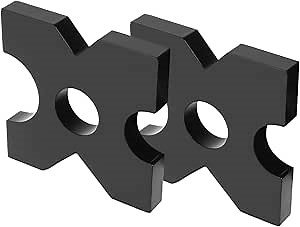 2 Pcs Shop Press Plates, H Frame Hydraulic Shop Press Plate Portable Hydraulic Press Accessories for 44092.45 Lbs and 70547.92 Lbs Presses Centre Hole Diameter 5.2 Cm/2.05 Inch