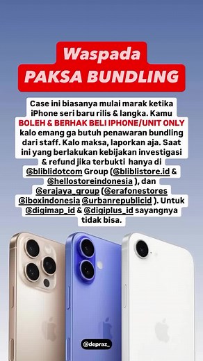 Waspada Bundling iPhone dan Penadah Ilegal