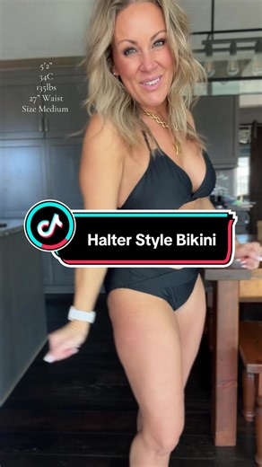 This bikini is such a fun one for summer ☀️ It’s a halter-style bikini with really unique designs, and the adjustable tie fit makes it easy to customize to your body. You can tighten or loosen it to get the perfect fit. It also comes in so many color options, so there’s definitely one you’ll love for beach days and pool days. #TikTokShopCreatorPicks #TikTokShopSpringGlowUp #HalterBikini #AdjustableSwimwear #SummerSwimStyle