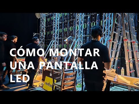 Cómo montar una pantalla LED de gran formato
