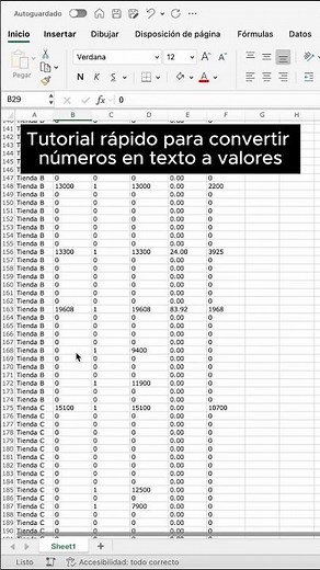 Convertir texto en número en Excel (Método columnas) | Excel tip
