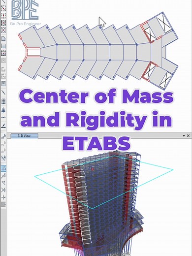 ETABS Tutorial: Finding Center of Mass and Rigidity