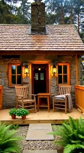 Transformation of a Moss Covered Stone Cottage into a Warm Lantern Lit Home