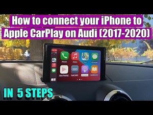 TUTORIAL: How to connect your iPhone to Audi A3 8V, A4 (2017-2020) Apple CarPlay in 5 simple steps