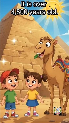 🔺 The Great Pyramid of Giza for Kids | Biggest Pyramid in the World 🇪🇬 | Fun Cartoon Learning #viral