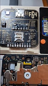 Oppo A3x CPH2641 isp EMMC connect Read Dump Speed_Tốc Độ 6mb/s By F64(Dat0,cmd,clk,gnd,insert cable)