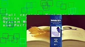 Full version  Nonimaging Optics: Solar and Illumination System Methods, Design, and Performance