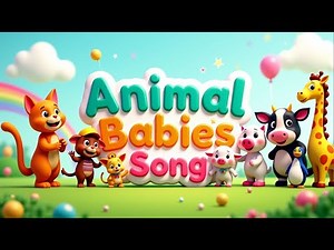 “Mommy & Baby Animals Rhyme 🌈 | Learn Baby Animals' Names! | Best Nursery Rhyme | Baby Animals Poem
