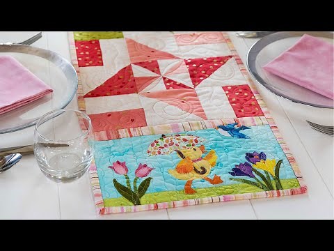 Easy Pieced Table Runner Series - March | a Shabby Fabrics Tutorial