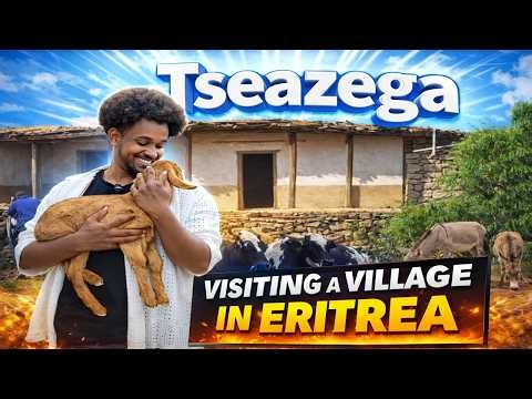 #Eritrea 🇪🇷 First Time in Tseazega Village ጸዓዘጋ! 😱 A Bull Charged Me #vlogvideo #villagelife