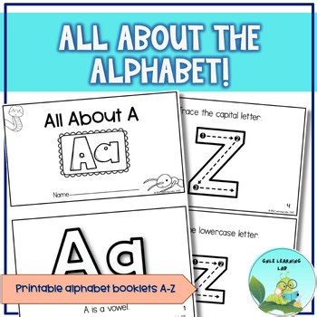 Alphabet Mini Books | Booklets for Tracing, Coloring & Learning Letters