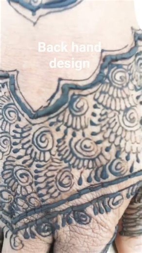 back hand simpal mehndi design #mehndi #mehndi #hennadesign