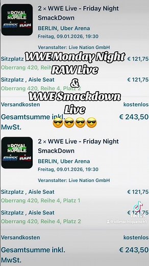WWE Monday Night RAW Live& WWE Smackdown Live😎😎😎😎