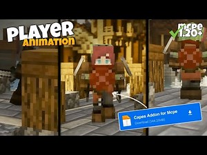 New player animation mod for Minecraft pe 1.21 | mods for Minecraft pe 1.21 | player animation mod