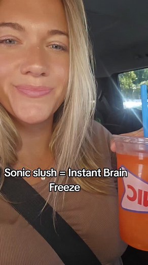 Please chime in if you ever drank a Sonic slush without getting a brain freeze because you must be some sort of super human #sonic #slushy #brainfreeze | Life of Lisa