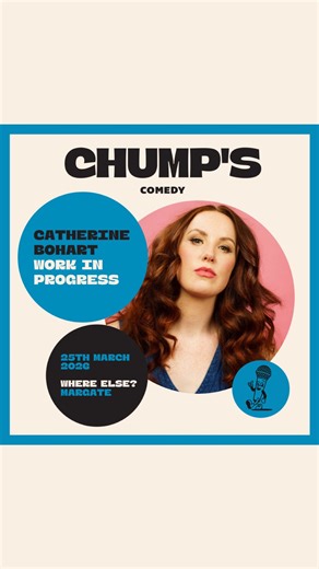 Chump’s Comedy on Instagram: "🚨NEW SHOW🚨Edinburgh Comedy Award nominee Catherine Bohart’s back with a new Work In Progress. Catherine Bohart - as seen on Live at the Apollo, QI and LOL Ireland is back with a new show. Well, the beginnings of a new show. Well, she’s certainly thinking about beginning a new show. Certainly she’s certain she should be. Come watch this Trusty Hog humble herself before you while she tries new jokes as you give her real time feedback. Praise for her previous show: ‘